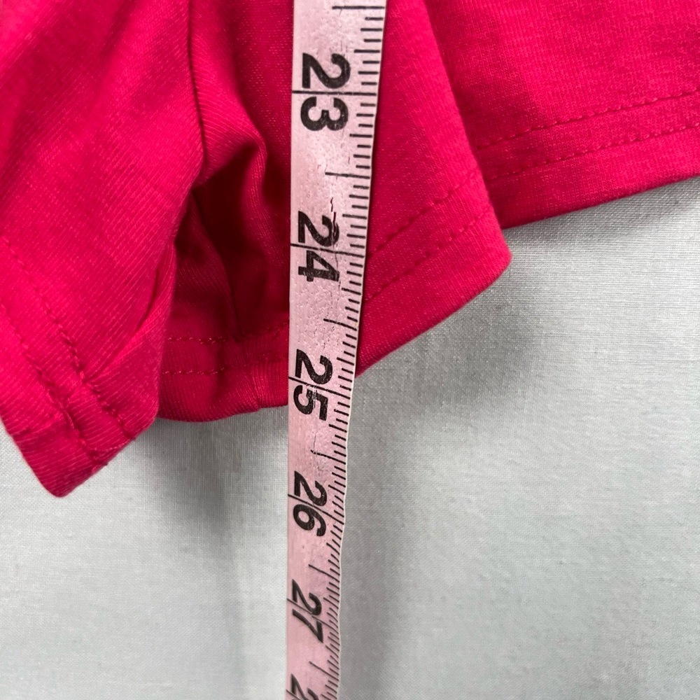 Davi & Dani Romper Womens Small Fuchsia Strapless Ruffle Elastic Waist Pink NEW - Picture 7 of 15